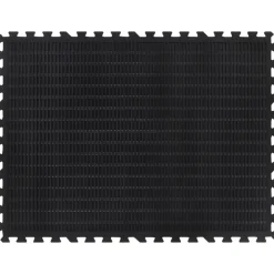Fitness*vidaXL Rubbertegel 12 mm 90x120 cm zwart
