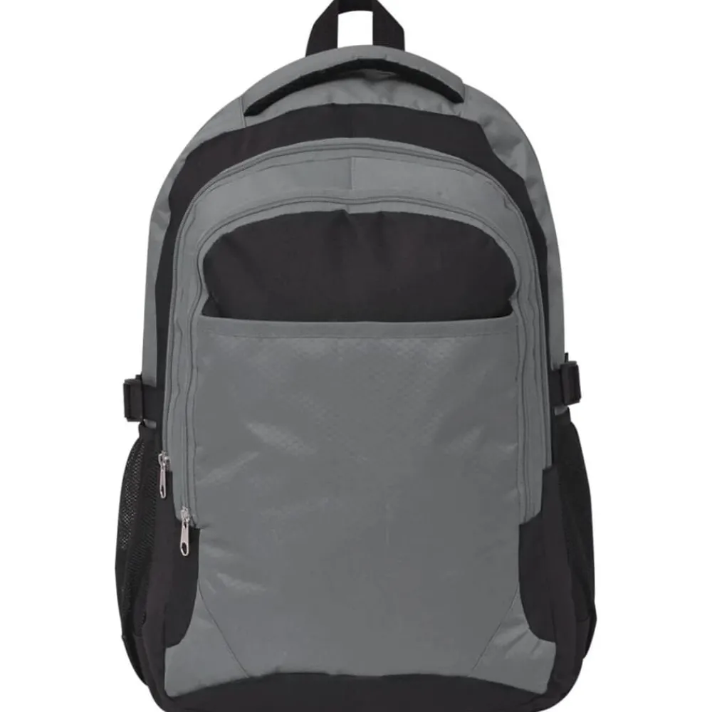 Bagage & Tassen*vidaXL Rugzak voor school 40 L zwart en Grijs