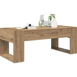 Salontafel Artisan Eiken 110 x 50 x 41 cm Bewerkt hout><noscript><img width=