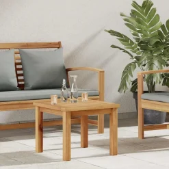 Tuinmeubelen*vidaXL Salontafel Bruin 45 x 45 x 36 cm Massief Teakhout