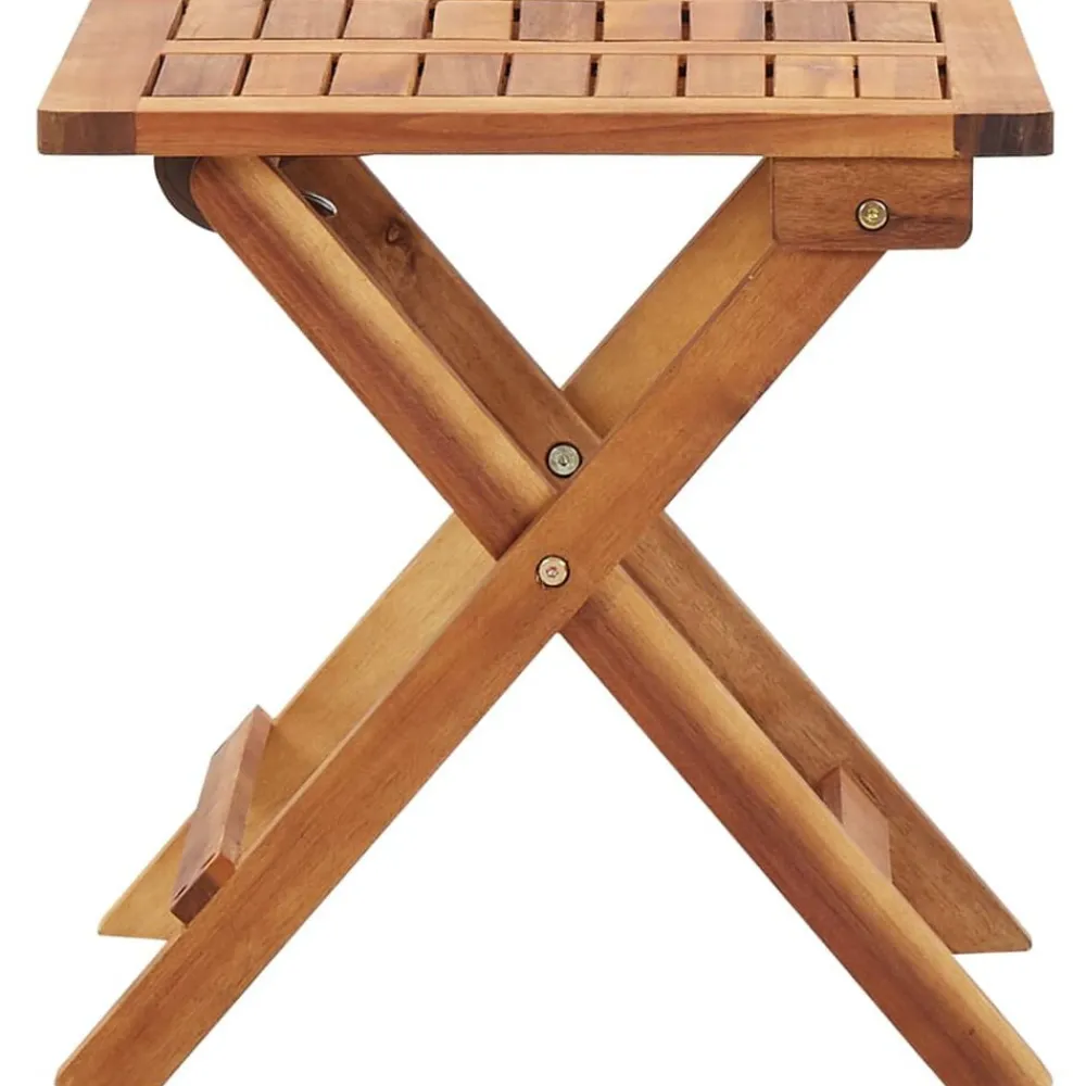 Salontafel inklapbaar 40x40x40 cm massief acaciahout>vidaXL Hot