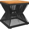 Tuinmeubelen*vidaXL Salontafel met draad 38x38x38 cm massief acaciahout