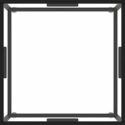 Salontafel met gehard glas 60x60x35 cm zwart><noscript><img width=