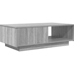 Tafels*vidaXL Salontafel met lade 95 x 55 x 31 cm Bewerkt hout Grijs sonoma