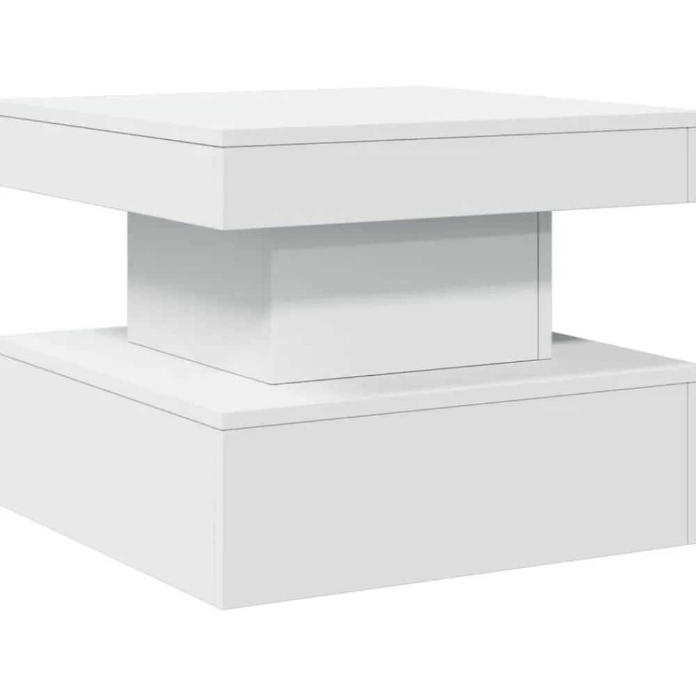 Salontafel met LED-verlichting 50x50x40 cm>vidaXL New