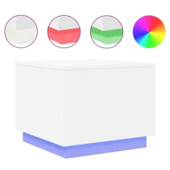 Salontafel met LED-verlichting 50x50x40 cm>vidaXL Hot