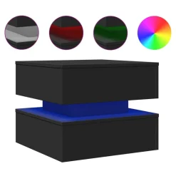 Salontafel met LED-verlichting 50x50x40 cm>vidaXL Outlet