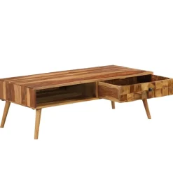 Salontafel 110x50x37 cm acaciahout met honing afwerking><noscript><img width=
