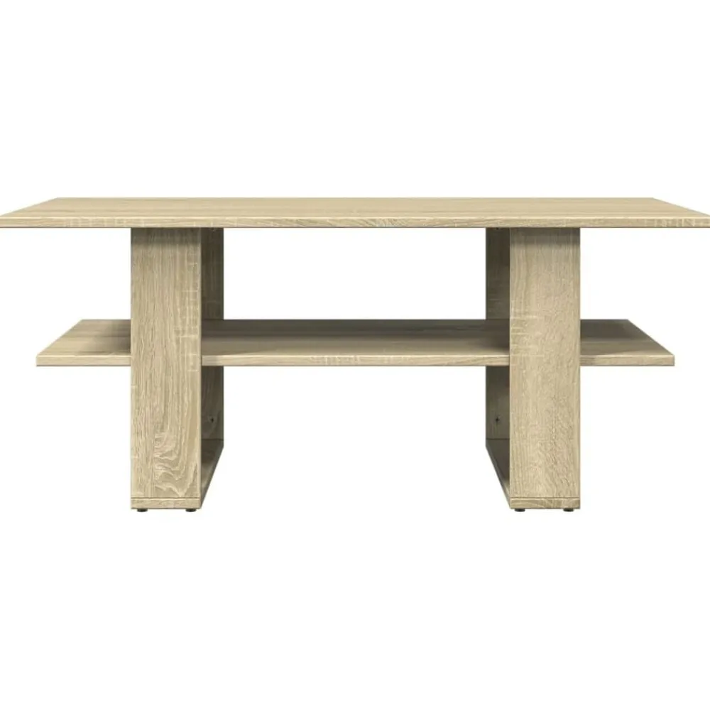 Salontafel 102x55x42 cm bewerkt hout kleurig>vidaXL Discount