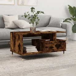 Salontafel 90x49x45 cm bewerkt hout kleurig>vidaXL New