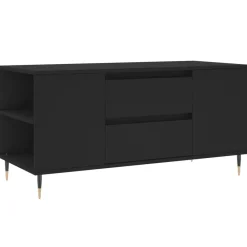 Tafels*vidaXL Salontafel 102x44,5x50 cm bewerkt hout Zwart