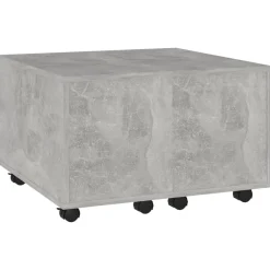 Tafels*vidaXL Salontafel 60x60x38 cm bewerkt hout Betongrijs