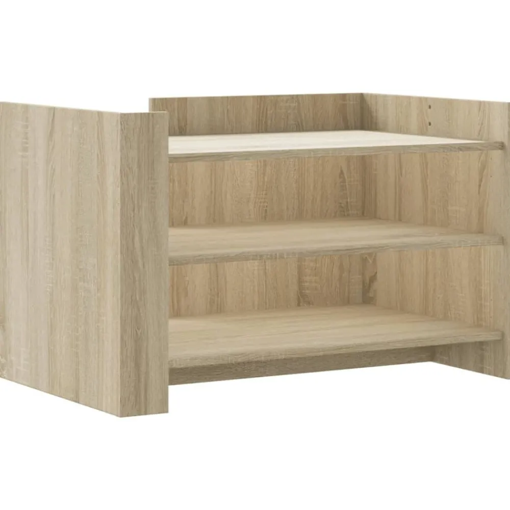 Salontafel 80x50x50 cm bewerkt hout kleurig>vidaXL Clearance