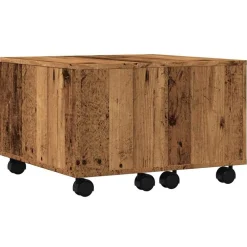 Tafels*vidaXL Salontafel 60x60x38 cm bewerkt hout kleurig Oud hout