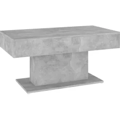 Tafels*vidaXL Salontafel 96x50x45 cm bewerkt hout Betongrijs