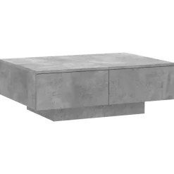 Tafels*vidaXL Salontafel 90x60x31 cm bewerkt hout Betongrijs
