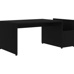 Tafels*vidaXL Salontafel 90x45x35 cm bewerkt hout Zwart