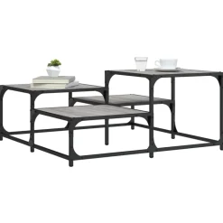 Salontafel 87,5x87,5x40 cm bewerkt hout eikenkleur>vidaXL New