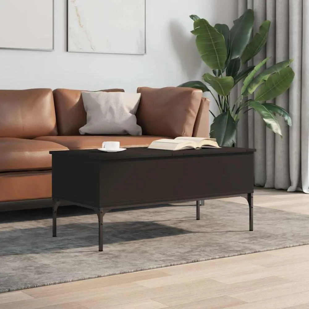 Salontafel 100x50x45 cm bewerkt hout en metaal>vidaXL