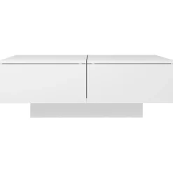 Tafels*vidaXL Salontafel 90x60x31 cm bewerkt hout Wit