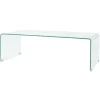 Salontafel 98x45x30 cm gehard glas transparant>vidaXL Best