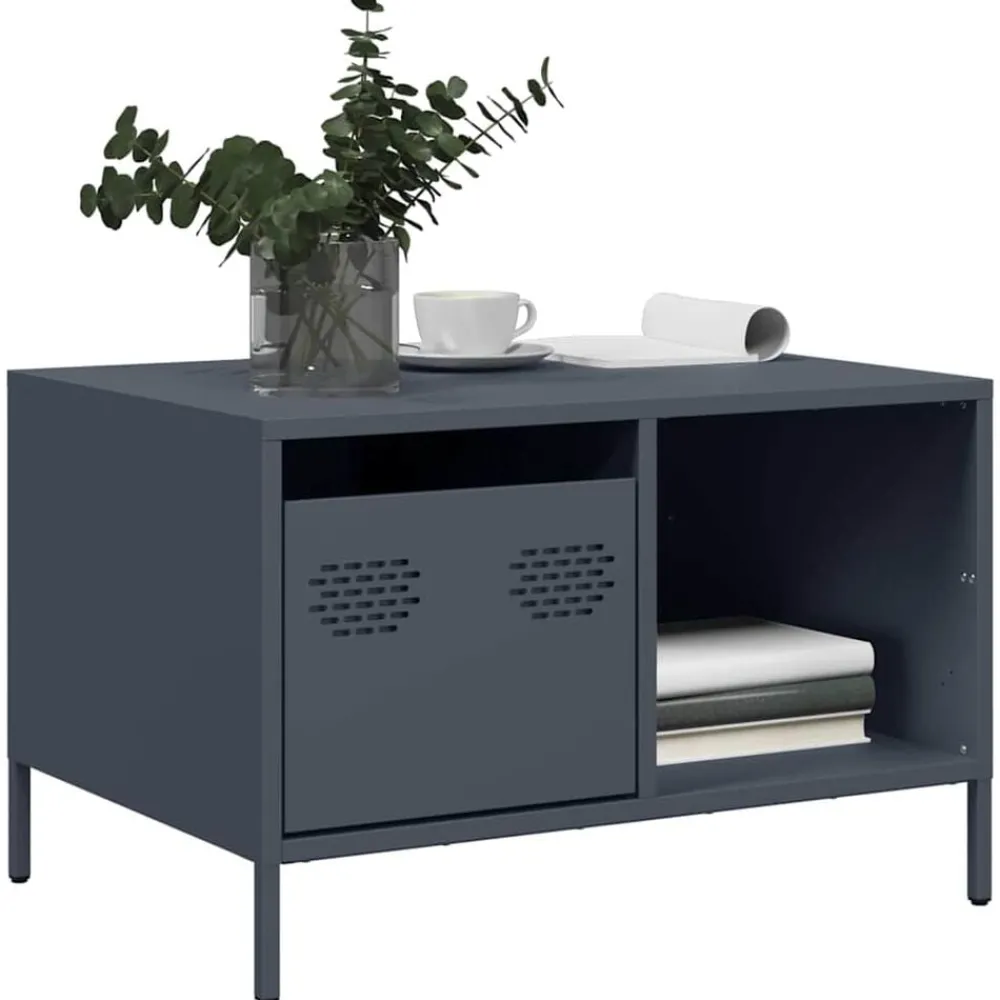 Salontafel 68,5x50x43,5 cm koudgewalst staal kleurig>vidaXL Hot