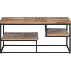 Tv-Meubels*vidaXL Salontafel 90x50x39 cm massief gerecycled teakhout