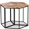 Tafels*vidaXL Salontafel 56x48x40 cm massief mangohout