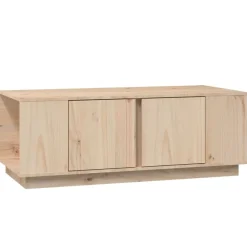 Tafels*vidaXL Salontafel 110x50x40 cm massief grenenhout Naturel
