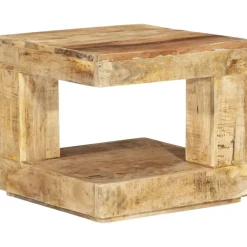 Salontafel 45x45x40 cm massief mangohout>vidaXL New