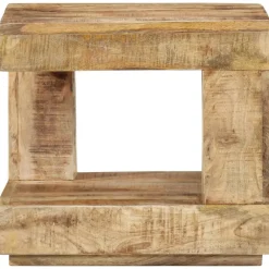 Salontafel 45x45x40 cm massief mangohout>vidaXL New