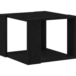 Tafels*vidaXL Salontafel 40 x 40 x 30 cm Bewerkt hout Zwart eiken