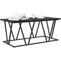 Salontafel 100 x 50 x 40 cm Bewerkt hout en metaal><noscript><img width=