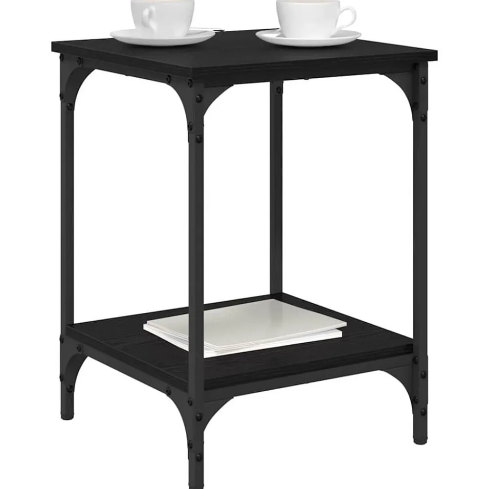 Salontafel 40 x 40 x 55 cm Bewerkt hout>vidaXL New