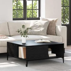 Salontafel 80 x 80 x 36,5 cm Bewerkt hout>vidaXL New