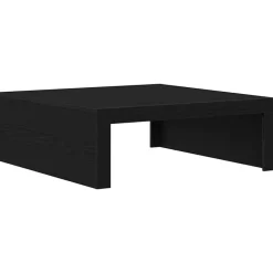 Tafels*vidaXL Salontafel 100 x 100 x 35 cm Bewerkt hout Zwart eiken