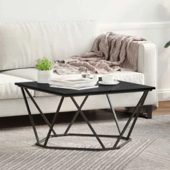 Salontafel 80 x 80 x 45 cm Engineered hout en staal>vidaXL