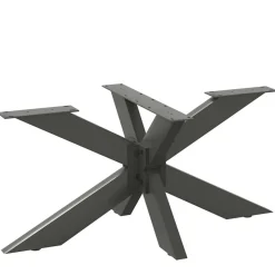 Tafelaccessoires*vidaXL Salontafelpoot spider vorm 98x58x(42-43) cm staal Antraciet
