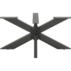 Tafelaccessoires*vidaXL Salontafelpoot spider vorm 98x58x(42-43) cm staal Antraciet