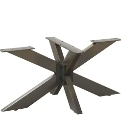 Tafelaccessoires*vidaXL Salontafelpoot spider vorm 98x58x(42-43) cm staal Naturel