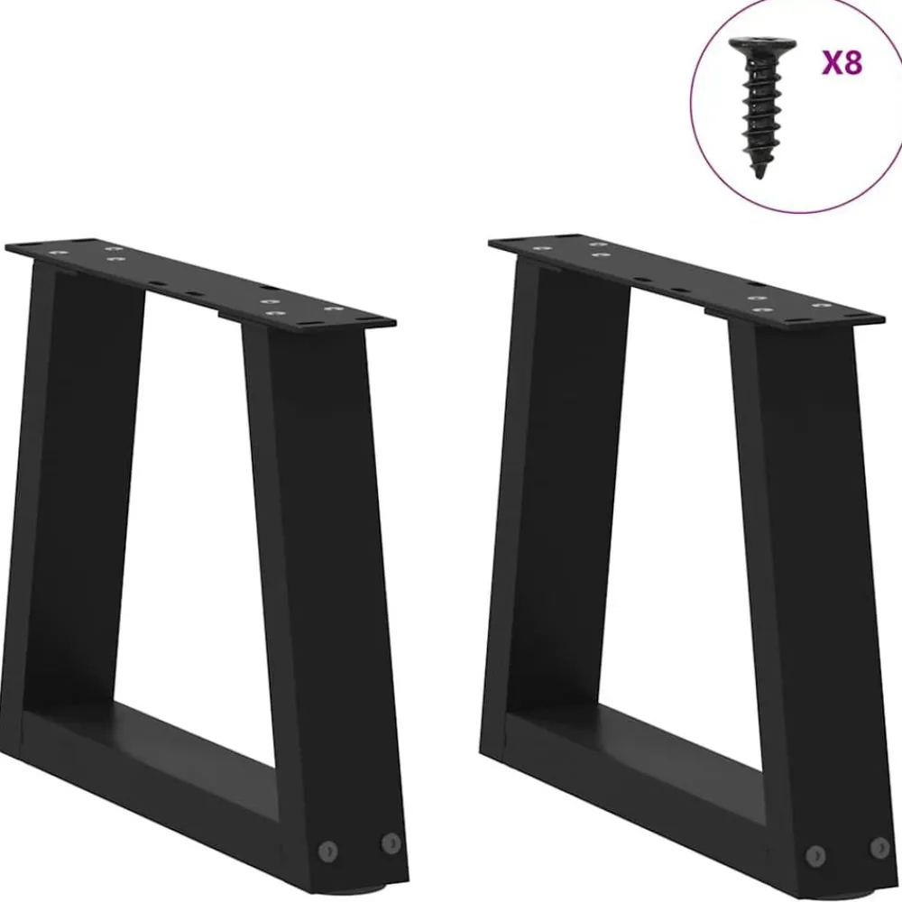 Salontafelpoten 2 st V-vormig 30x(30-31,3) cm staal>vidaXL Clearance