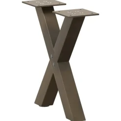 Salontafelpoten 2 st X-vormig 30x(30-31) cm staal>vidaXL Online