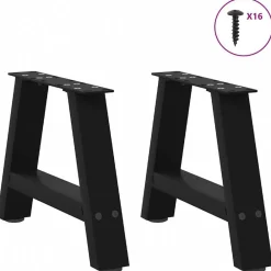 Salontafelpoten 2 st A-vormig 30x(30-31) cm staal><noscript><img width=