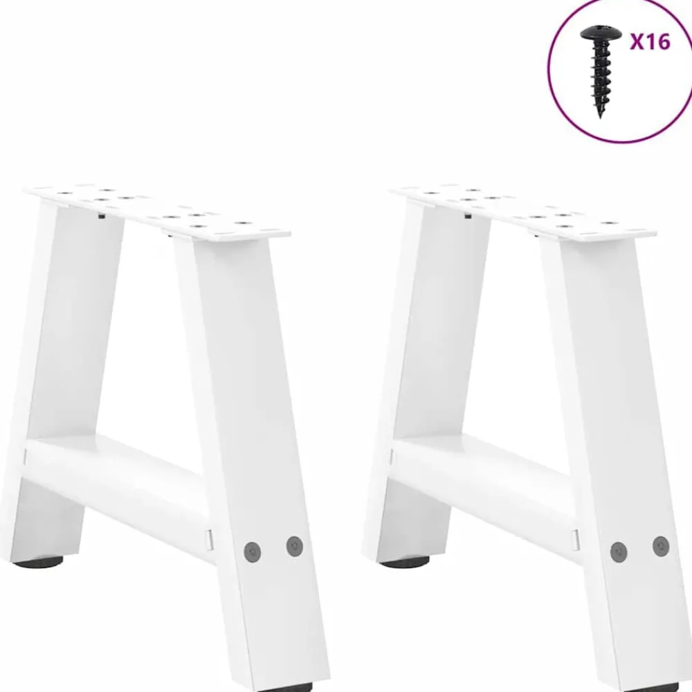 Salontafelpoten 2 st A-vormig 30x(30-31) cm staal>vidaXL Online