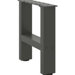 Tafelaccessoires*vidaXL Salontafelpoten 2 st 30x(30-31) cm staal kleurig Antraciet