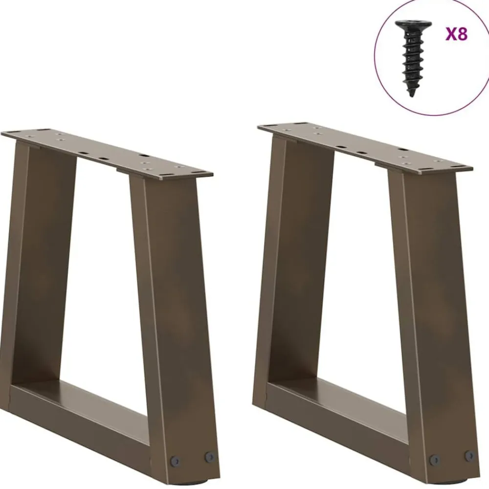 Salontafelpoten 2 st V-vormig 30x(30-31,3) cm staal>vidaXL Discount