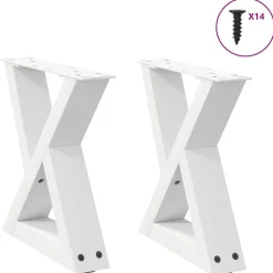 Salontafelpoten 2 st 30x(30-31,3) cm staal>vidaXL Clearance