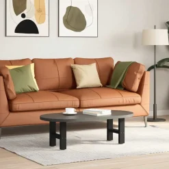 Tafelaccessoires*vidaXL Salontafelpoten 2 st 30x(30-31) cm staal Zwart