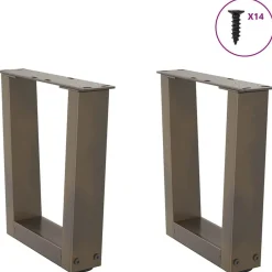 Salontafelpoten 2 st V-vormig 30x(30-31,3) cm staal><noscript><img width=