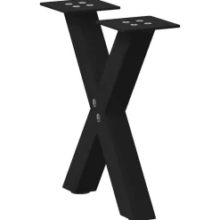 Salontafelpoten 2 st X-vormig 30x(30-31) cm staal>vidaXL Hot